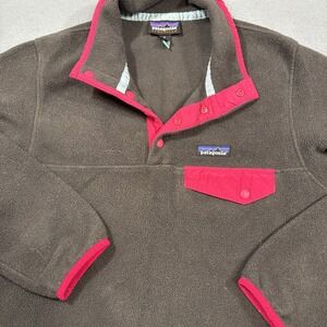 SWEATER JACKET Patagonia Women SMALL Synchilla  1/4 Snap-T  Fleece Y2k VTG